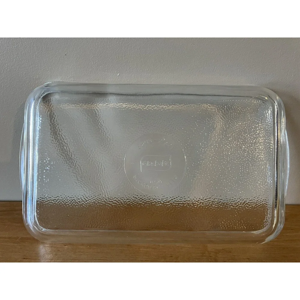 Glasbake vintage wickerware